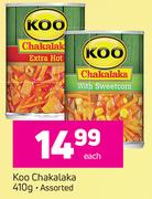 Koo Chakalaka Assorted-410g Each