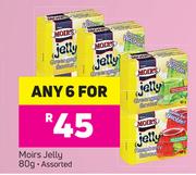Moirs Jelly Assorted-6 x 80g