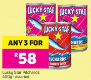 Lucky Star Pilchards Assorted-3 x 400g