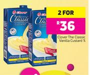 Clover The Classic Vanilla Custard-2 x 1Ltr