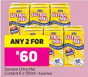 Danone Ultra Mel Custard Assorted-2 x 6 x 125ml