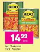 Koo Chakalaka Assorted-410g Each