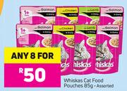 Whiskas Cat Food Pouches Assorted-8 x 85g