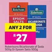 Robertsons Bicarbonate Of Soda-500g Or Epsom Salts 500g-For Any 2