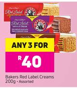 Bakers Red Label Creams Assorted-3 x 200g