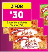 Baumann's Match Biscuits-3 x 180g
