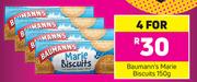 Baumann's Marie Biscuits-4 x 150g