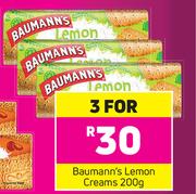 Baumann's Lemon Creams-3 x 200g
