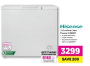 Hisense 320Ltr White Chest Freezer H320CF