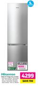 Hisense 359Ltr B F Fridge Inox H359BI
