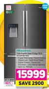 Hisense 720Ltr French  Door Fridge  BLK H720FSB-WD