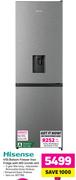 Hisense 415Ltr Bottom Freezer Inox Fridge With WD H415BI-WD