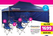 Discovery Adventures Discovery 25 Gazebo + Discovery 100 Camping Chair-For All