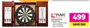 Puma Darts Dartboard And Cabinet Set