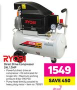 Ryobi 24Ltr Direct Drive Compressor 1.5HP