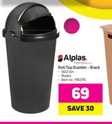 Alplas Roll Top Dustbin (Black)
