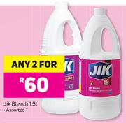 Jik Bleach Assorted-For Any 2x1.5Ltr