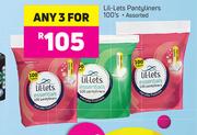 Lil-Lets Pantyliners Assorted-3 x 100's