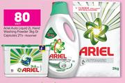 Ariel Auto Liquid-2Ltr, hand Washing Powder-3Kg Or Capsules Assorted-21's Each