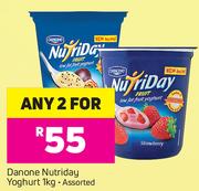Danone Nutriday Yoghurt Assorted-2 x 1Kg