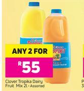 Clover Tropika Dairy Fruit Mix Assorted-2 x 2Ltr