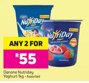 Danone Nutriday Yoghurt-For Any 2x1kg