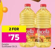 Excella Sunflower Oil-For 2 x 2Ltr