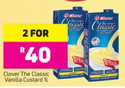 Clover The Classic Vanilla Custard-For 2x1Ltr