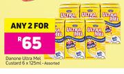 Danone Ultra Mel Custard-For Any 2 x 6x125ml