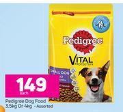 Pedigree Dog Food 3.5kg Or 4kg-Each