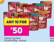 Catmor Cat Food Pouches Assorted-10 x 85g