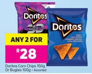 Doritos Corn Chips-150g Or Bugles Assorted-100g-For 2