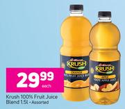 Krush 100% Fruit Juice Blend Assorted-1.5Ltr Each