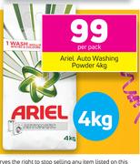 Ariel Auto Washing Powder-4Kg Per Pack