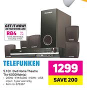 Telefunken 5.1 CH DVD Home Theatre THT-6000 HDMIA