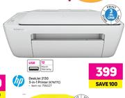 HP Desk Jet  2130 3-In-1 Printer K7N77C