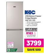 KIC 239Ltr Bottom Freezer Fridge (Metallic) KBF5251ME
