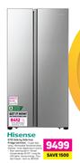 Hisense 670Ltr Side By Side Inox Fridge H670SIA