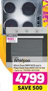 Whirlpool 60Cm Oven AKP 603 And 4 Plate Solid Hob AKM331 IX HO