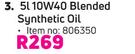 1st Gear 10W40 Blended Synthetic Oil-5Ltr
