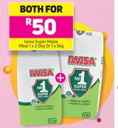 Iwisa Super Maize Meal 1 x 2.5Kg & 1 x 5Kg-For Both