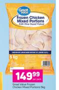 Great Value Frozen Chicken Mixed Portions-5Kg Per Pack