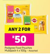 Pedigree Food Pouches Multipack Assorted-2 x 4x100g