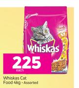 Whiskas Cat Food Assorted-4Kg