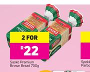 Sasko Premium Brown Bread-For 2x700g