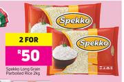 Spekko Long Grain Parboiled Rice-For 2x2kg