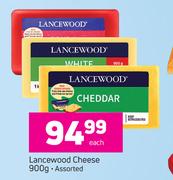 Lancewood Cheese Assorted-900g Each