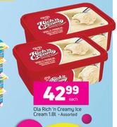 Ola Rich'n Creamy Ice Cream Assorted-1.8Ltr Each