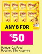Pamper Cat Food Pouches Assorted-For Any 8 x 85g