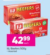 I & J Beefers Assorted-500g Each